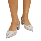 Damen Elegante und stilvolle Pumps mit geschwungenem Absatz R&B