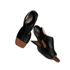 Damen elegante Open Toe Sandalen mit Blockabsatz R&B