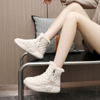 Damen Warmgefütterte Winterstiefel mit praktischem Reißverschluss und rutschfester Sohle R&B
