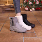 Damen modische Winterboots mit praktischem Reißverschluss und rutschfester Sohle