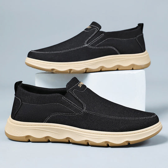 Damen Bequeme Slip-On Sportschuhe mit atmungsaktiver Oberflächenstruktur R&B