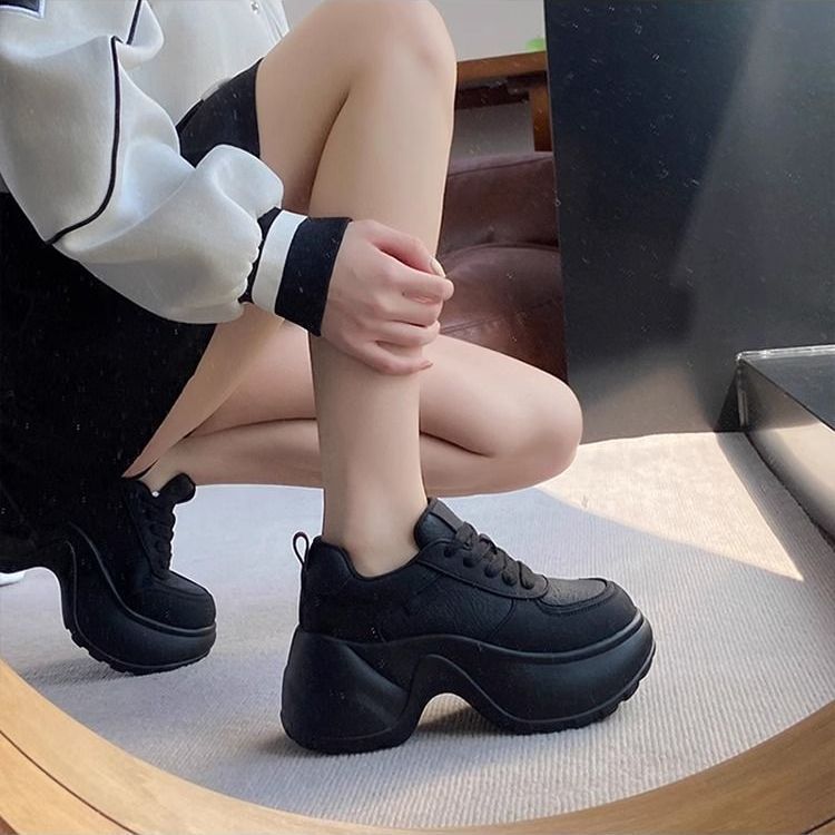 Damen Fashion Sneakers mit extrahohen Sohlen von