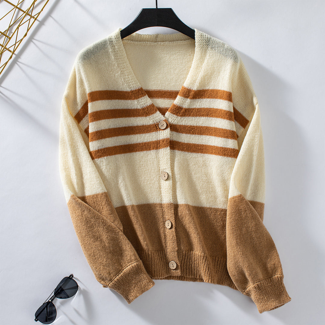 Damen Layering Strickjacke R&B