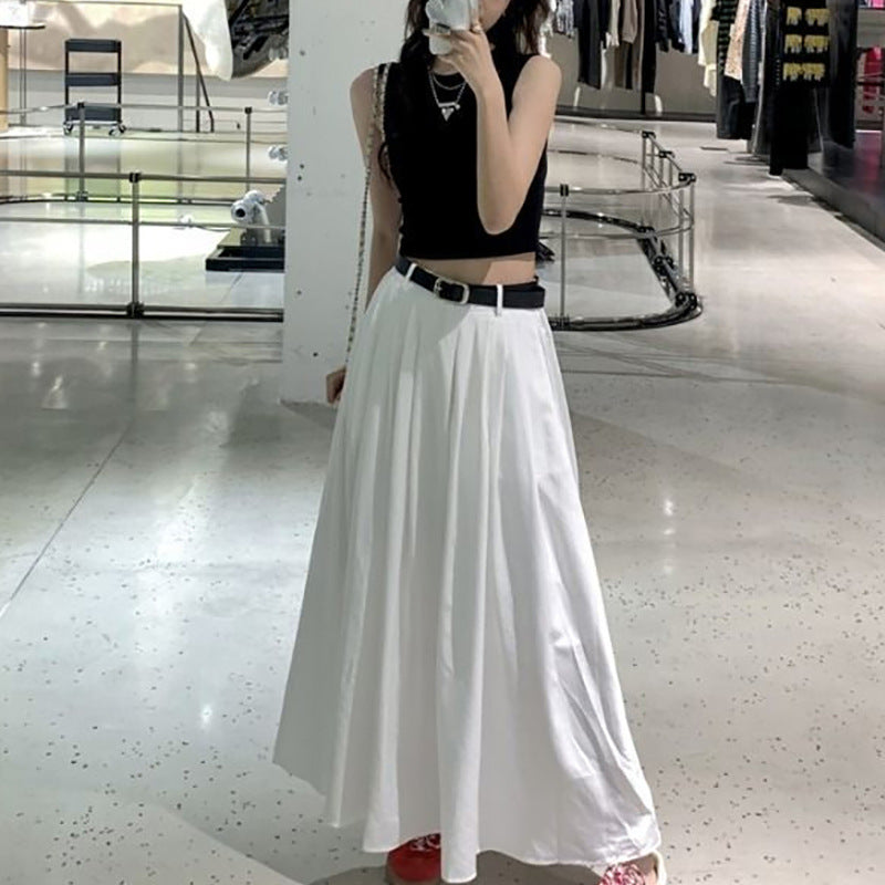 Damen Crop-Top mit elastischem Bund und asymmetrischem Ausschnitt R&B