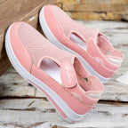 Damen Slip-On Freizeitschuhe mit elastischem Obermaterial und atmungsaktiver Sohle R&B
