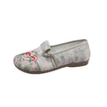 Damen elegante und bequeme Ballerinas mit floralem Stickdesign R&B