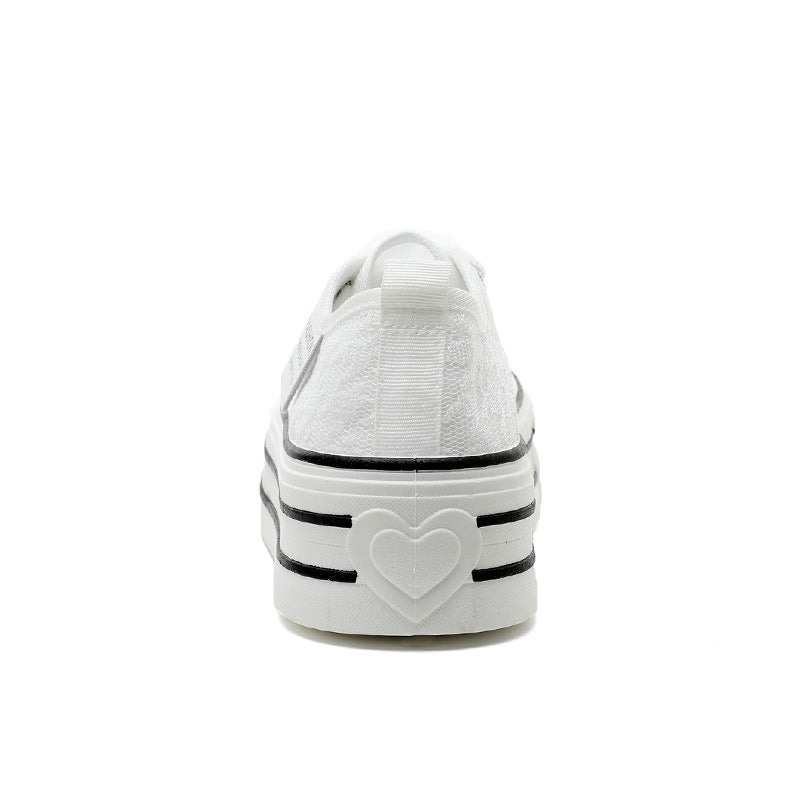 Damen Plateau-Sneaker mit modischem Textil-Obermaterial und rutschfester Sohle R&B