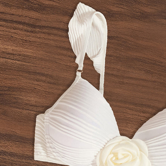 Damen Einteiler Badeanzug mit floralem Design und raffinierten Cut-Out R&B