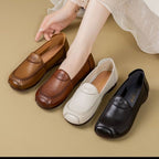 Damen elegante Lederschuhe mit bequemer Passform und modischem Design R&B