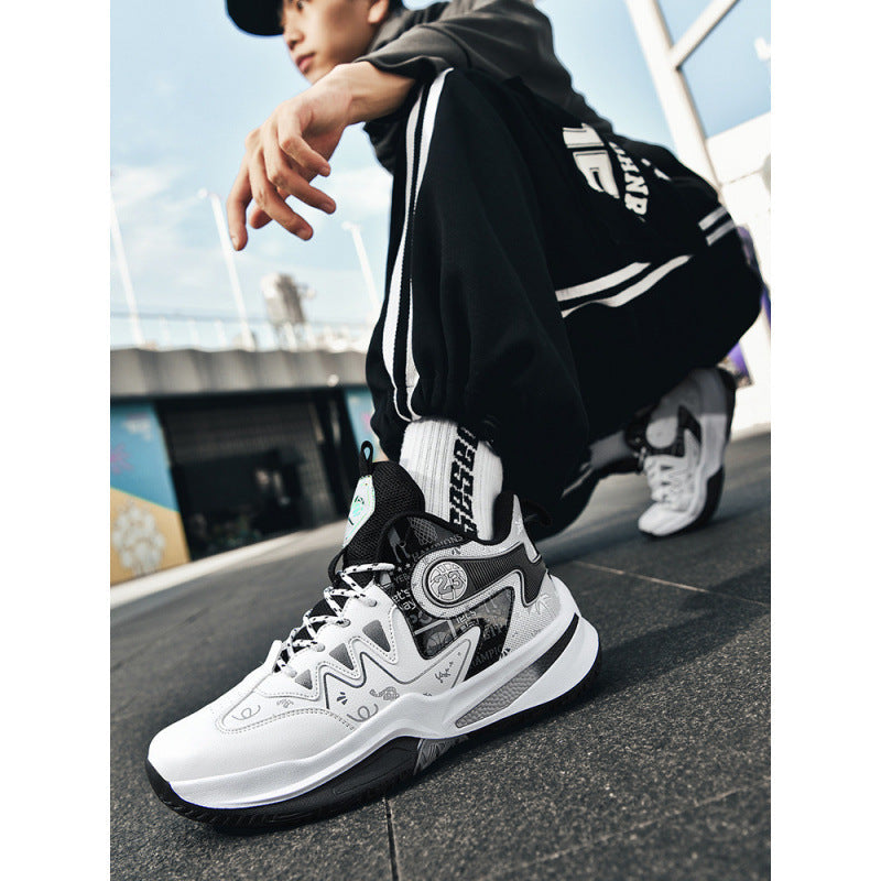 Damen Sportliche High-Top Basketball-Sneaker mit atmungsaktiver Mesh-Oberfläche und dämpfendem Fußbett