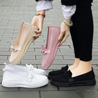 Damen Atmungsaktive Slip-On Sneakers mit modischem Kettendetail R&B