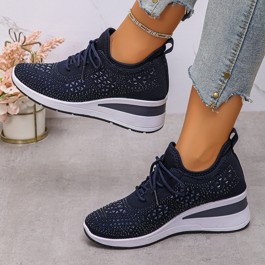 Damen Komfortable Sneaker mit modischem Netzdesign R&B