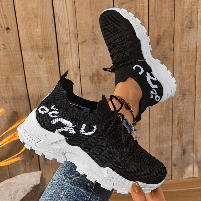 Damen Sportliche Sneakers mit elastischem Schaft und rutschfester Sohle R&B