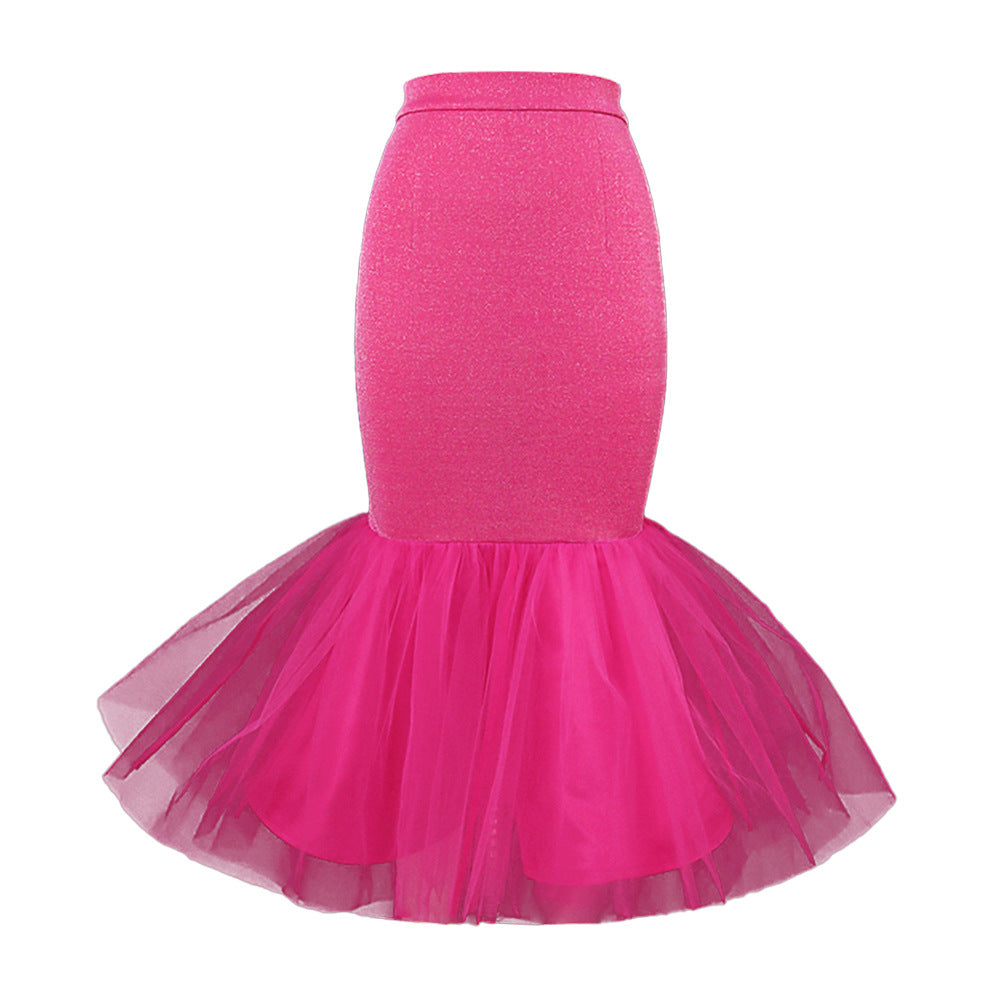 Damen Eleganter Tüllrock mit voluminösem Saum R&B