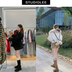 Damen Winterstiefel mit warmem Kunstfellkragen und robuster Sohle R&B