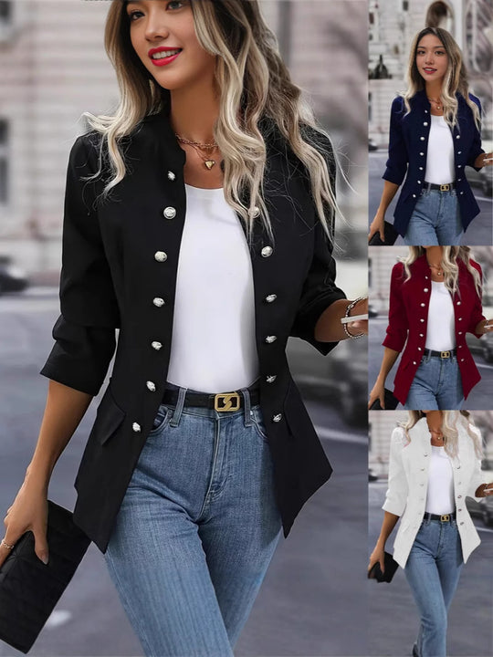 Damen Blazer mit stylishen Druckknöpfen und eleganter Passform R&B