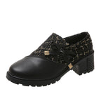 Damen Trendige Booties mit modischem Tweed-Obermaterial und dekorativer Schleife R&B