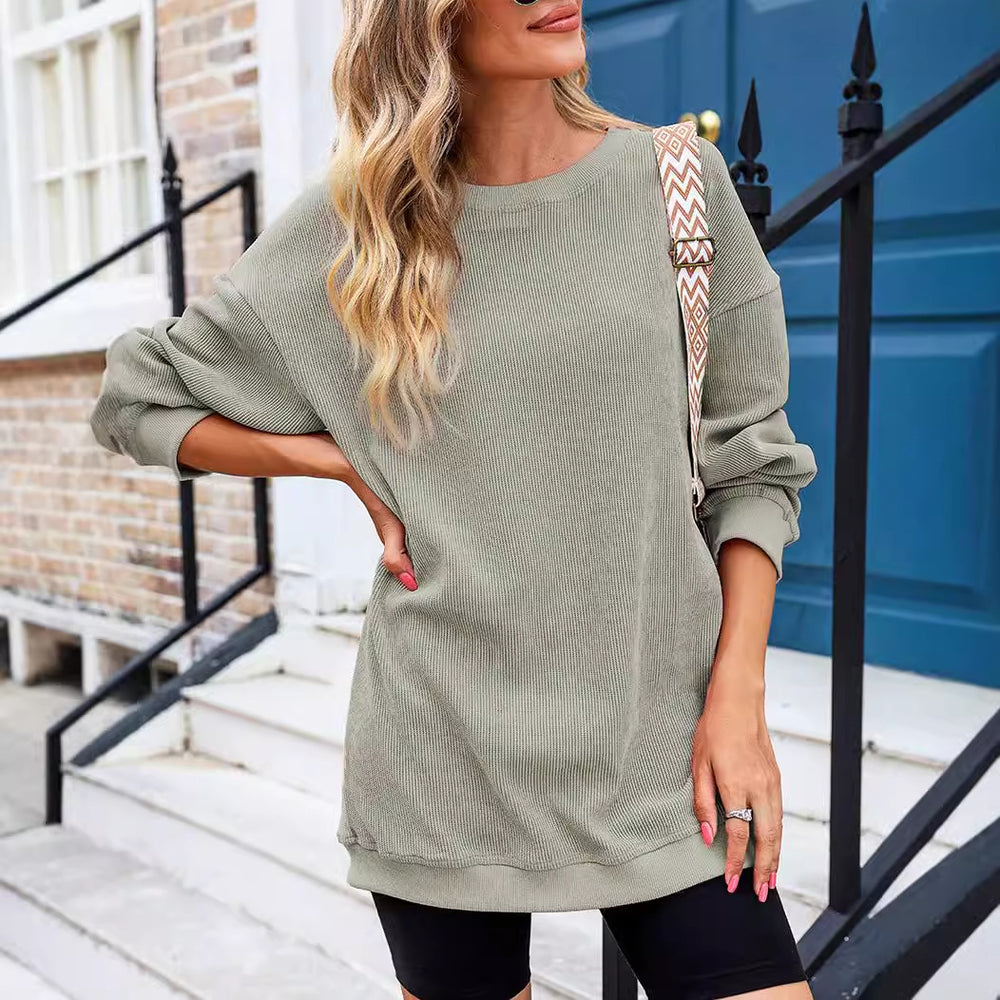Damen lässiger Strickpullover im Oversized-Schnitt R&B