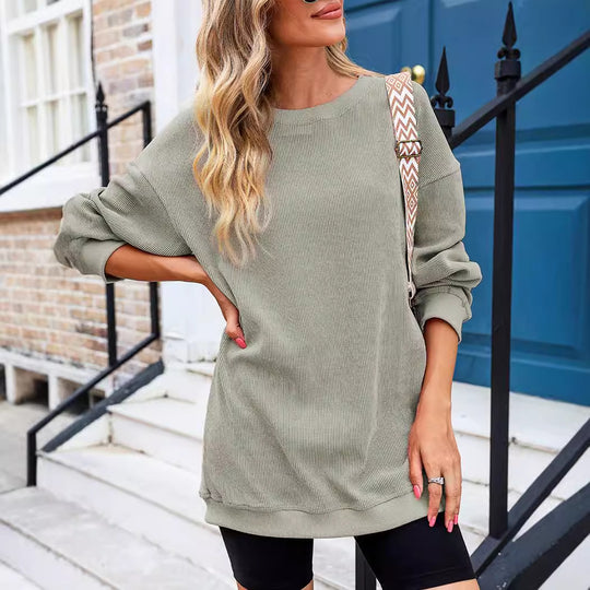 Damen lässiger Strickpullover im Oversized-Schnitt R&B