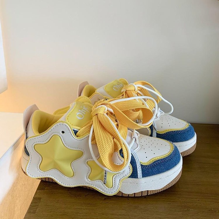 Damen Sneakers mit einzigartigem Sternen-Design und bequemer Polsterung R&B