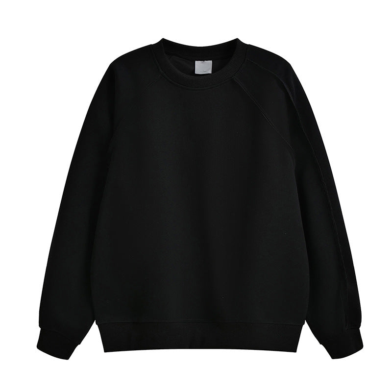 Damen bequemer Sweatshirt mit Raglanärmeln und hochwertigem Baumwollmix