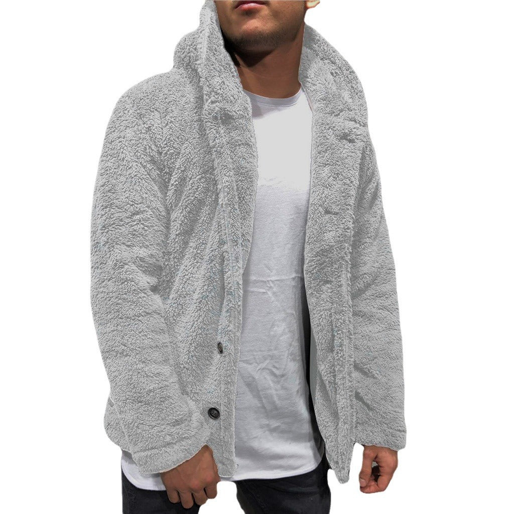 Herren kuschelige Fleecejacke R&B