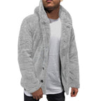 Herren kuschelige Fleecejacke R&B