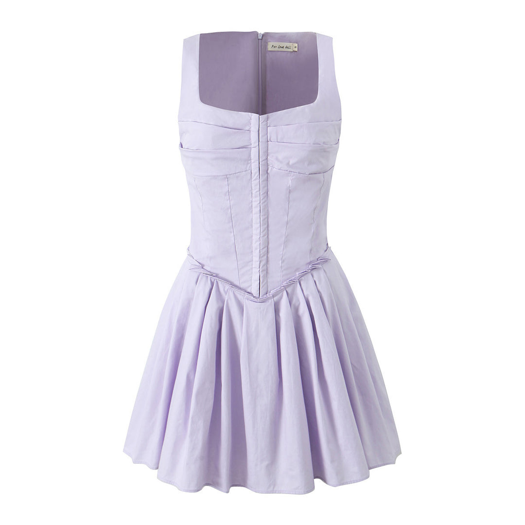 Damen elegantes Kleid mit A-Linien-Schnitt und edlen Rüschendetails R&B