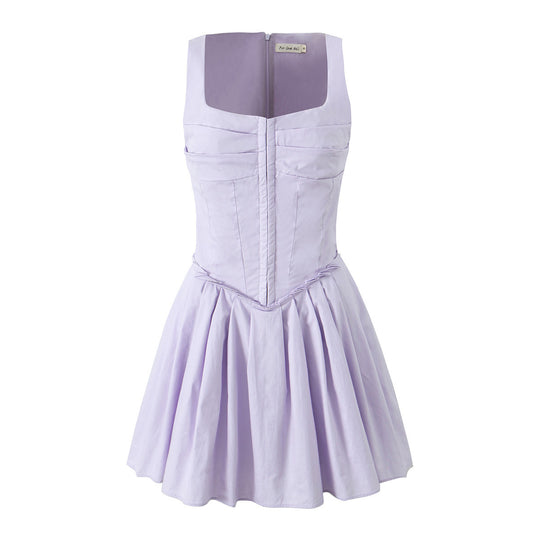Damen elegantes Kleid mit A-Linien-Schnitt und edlen Rüschendetails R&B