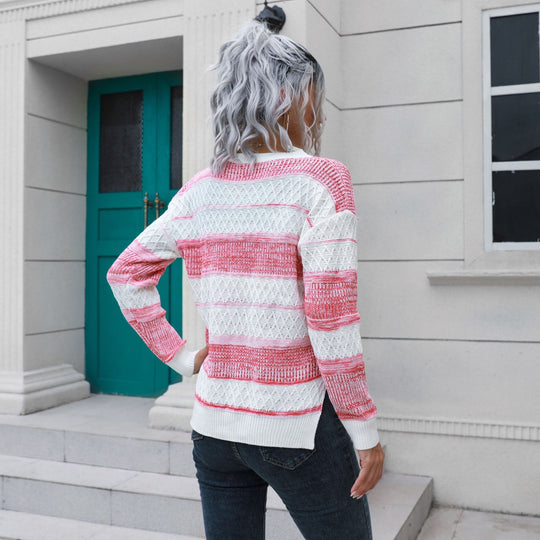 Damen Urbaner Strickpullover mit strukturiertem Muster R&B