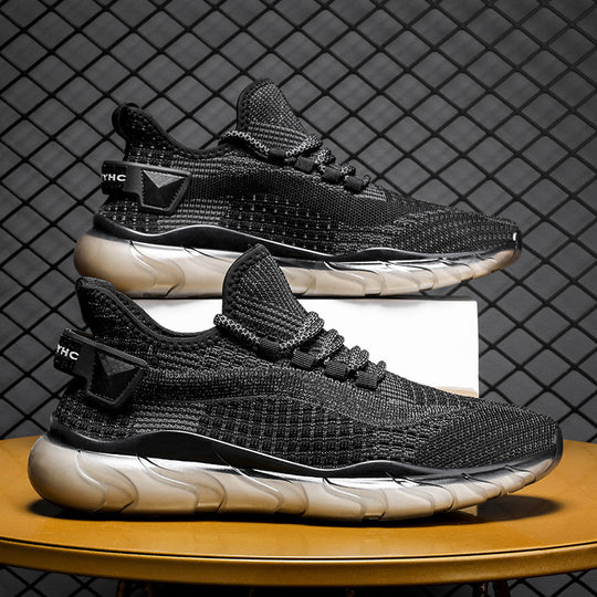 Damen Leichte Sportsneaker mit atmungsaktivem Mesh-Obermaterial und flexibler Sohle R&B
