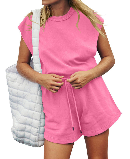 Damen Sportliches Kurzarm-Outfit R&B