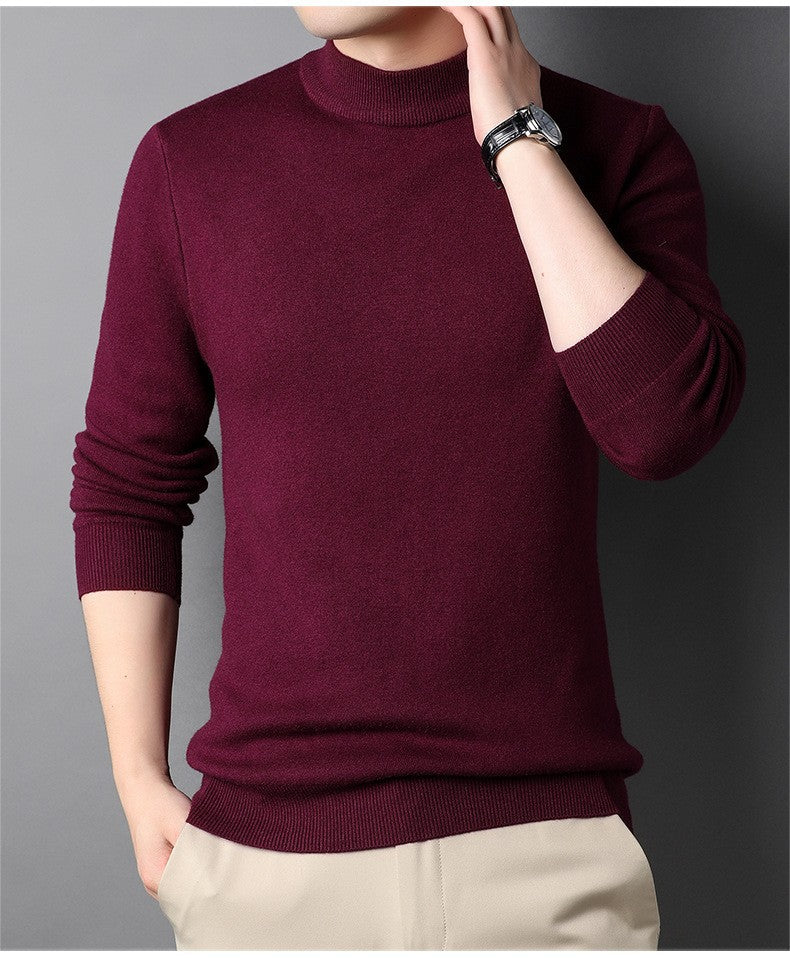 Herren Feinstrickpullover mit Rollkragen und soften Materialien R&B