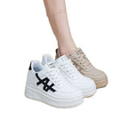 Damen Plattform Sneakers mit atmungsaktivem Obermaterial und stoßdämpfender Sohle R&B