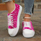Damen Glamouröse Sneakers mit funkelnden Pailletten R&B