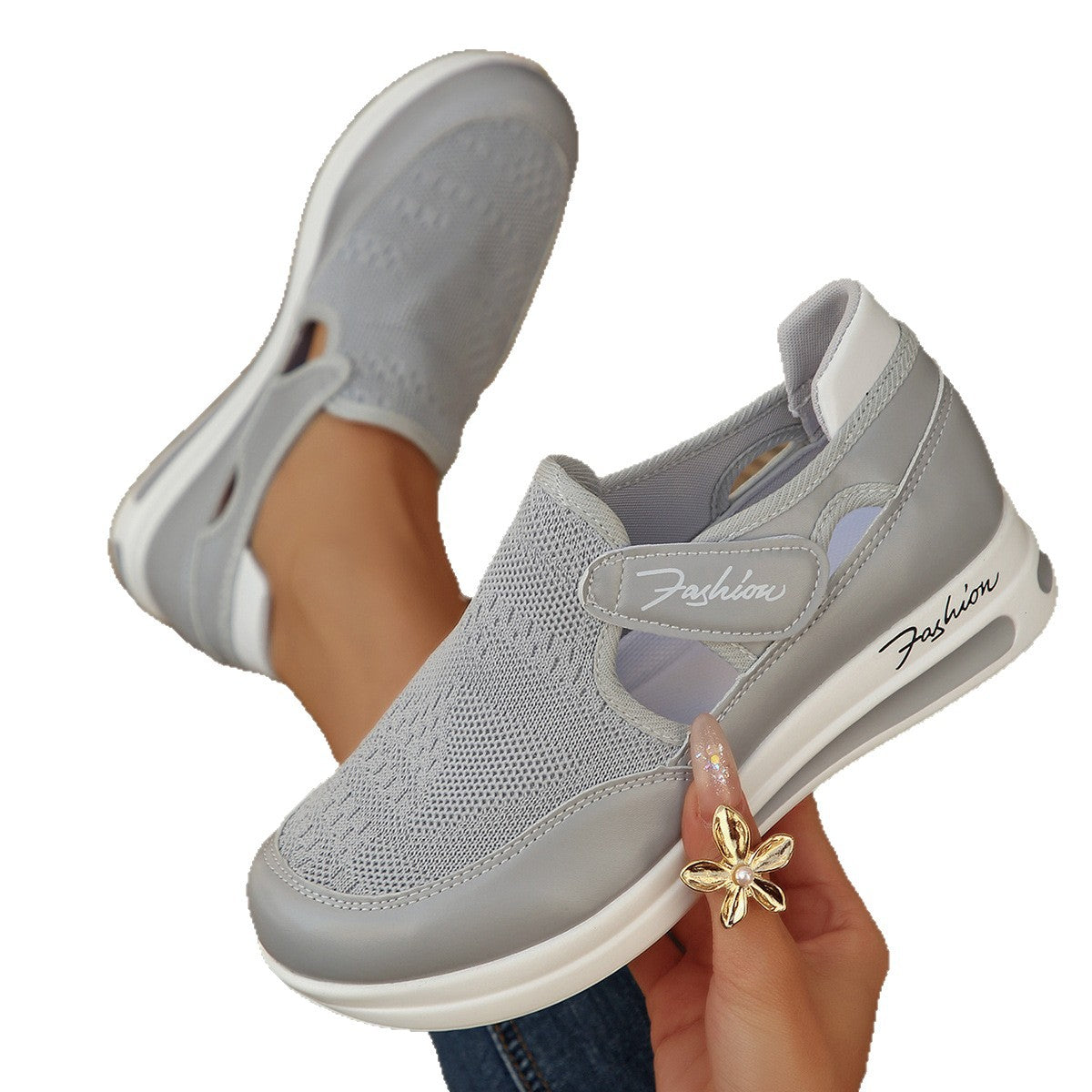 Damen Komfortable Slip-On Sneakers