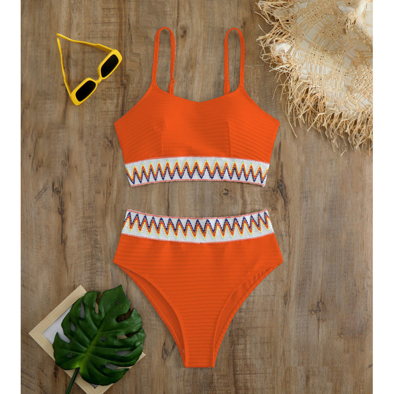 Damen Bunt gemusterter Bikini R&B