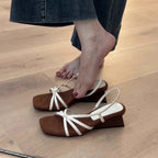 Damen Slingback-Pumps mit modischem Design und bequemer Wedge-Sohle R&B