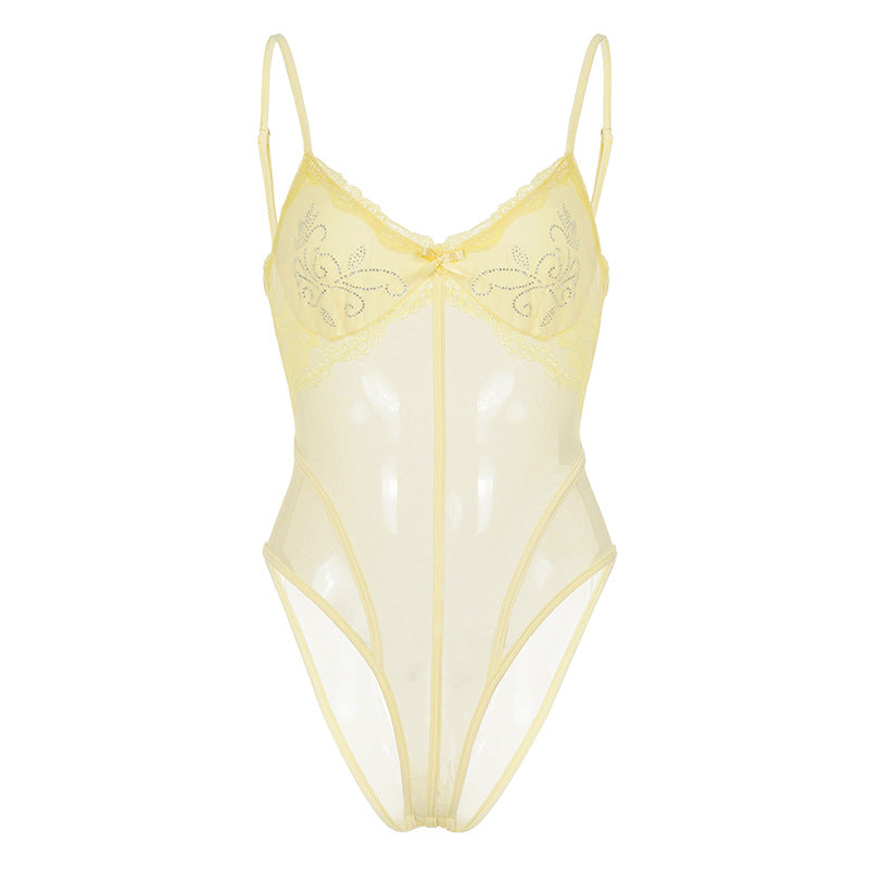 Damen Body mit verführerischen Spitze-Details und elegantem Design R&B
