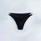 Damen Hoch geschnittener Bikinislip mit eleganten Kettendetails R&B