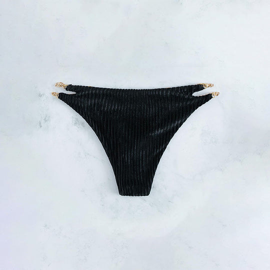 Damen Hoch geschnittener Bikinislip mit eleganten Kettendetails R&B