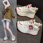 Damen Sportliche Plateausneakers mit modernem Design und flexibler Sohle
