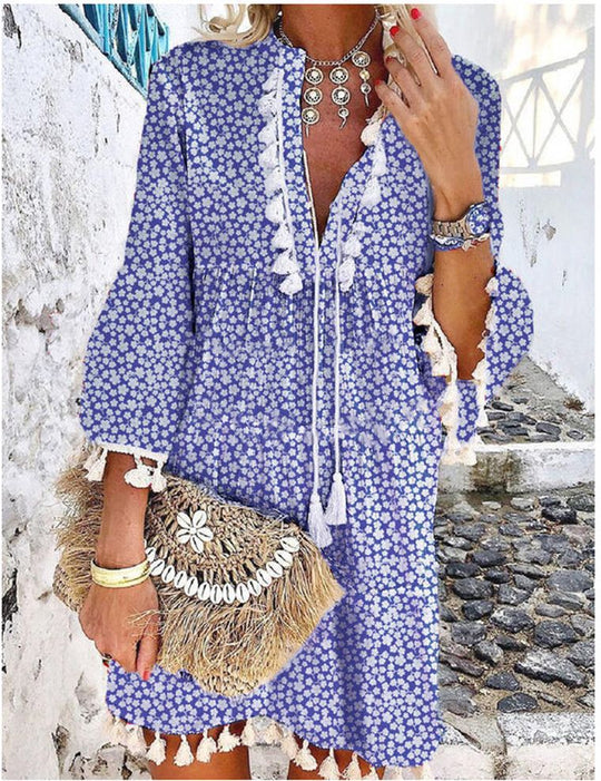Damen Sommerkleid mit Stickerei R&B