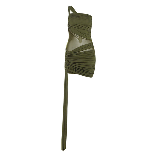 Damen Wickelkleid mit asymmetrischem Design und raffinierten Drapierungen R&B