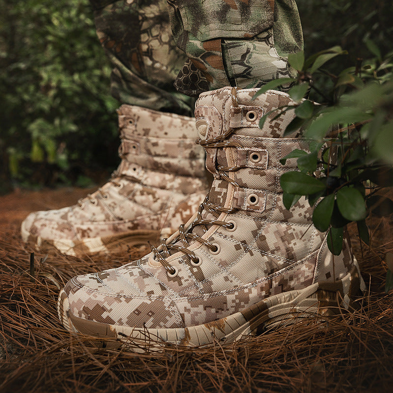 Herren militärische Camo Stiefel R&B