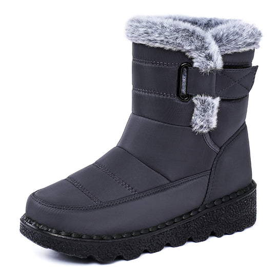Damen Isolierte Winterstiefel mit weichem Innenfutter und praktischen Schnallen R&B