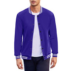 Herren Sportjacke mit kontrastierenden Bündchen und modernen Druckknöpfen R&B