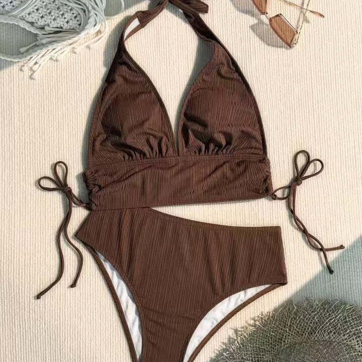 Damen Triangel-Bikini mit modischem Wickel-Design R&B