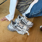 Damen Sportliche Sneakers im modernen Chunky-Design mit atmungsaktiver Obermaterialkombination und rutschfester Sohle