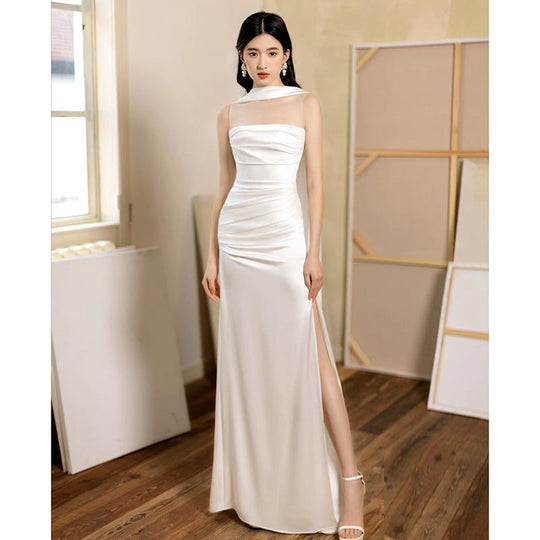 R&B | Damen Strapless Maxi Abendkleid figurbetont & elegant